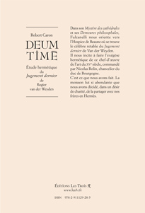 Dos de couverture du DEUM TIME de Robert Caron.